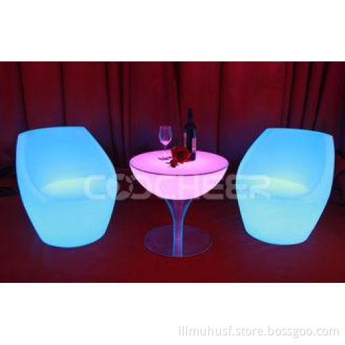 RGB Glow Infrared Remote Led lounge light up table And Pub